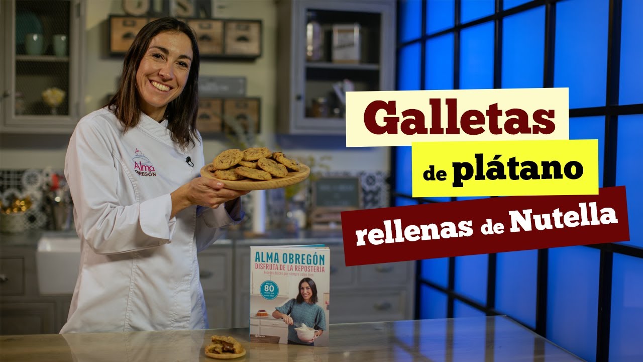 GALLETAS DE PLÁTANO RELLENAS DE NUTELLA