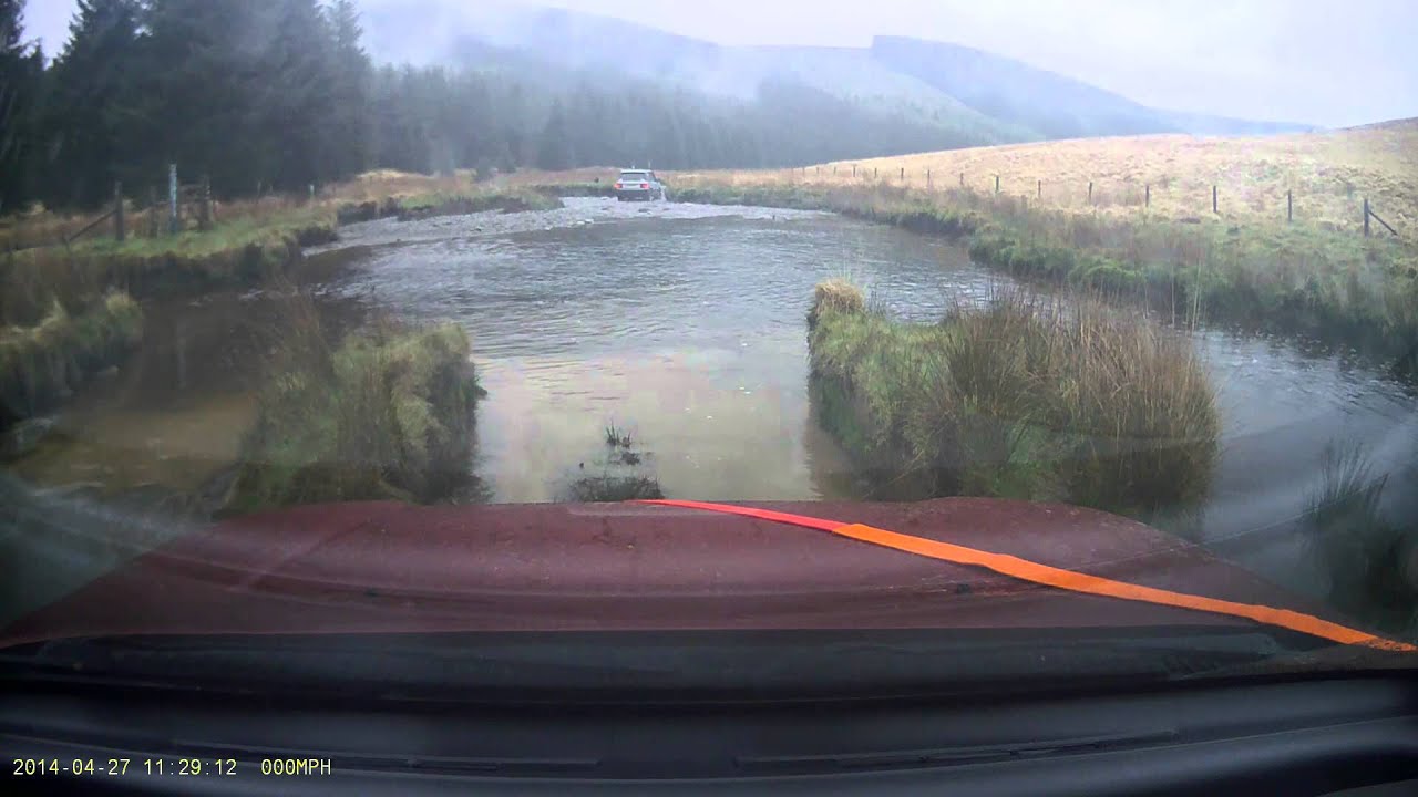 Land Rover Freelander Fording Strata Florida - YouTube