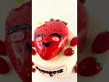 Strawberry themed chocolate &amp; vanilla cake