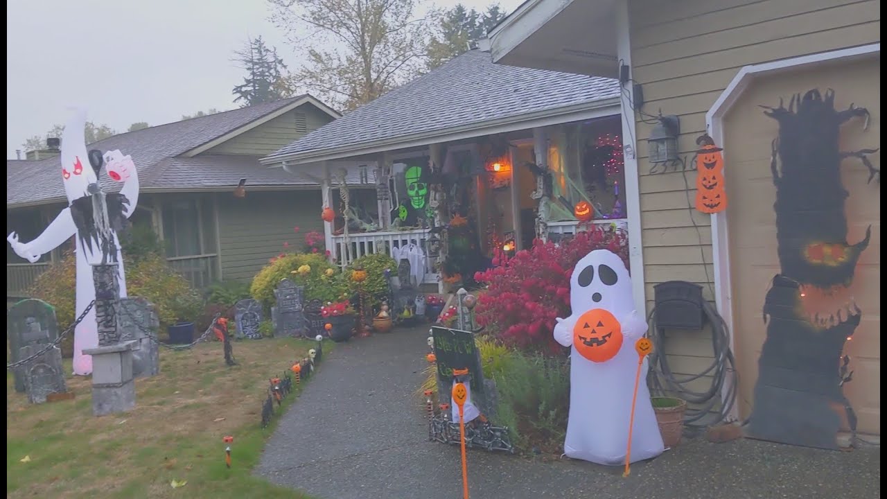 Bothell Halloween House 2022 Daytime YouTube