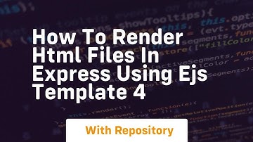 How to render html files in express using ejs template 4