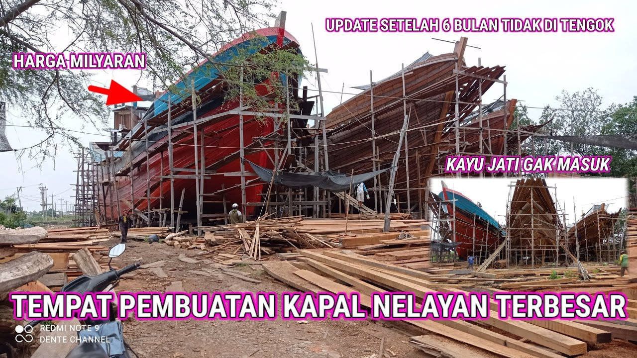 Proses Pembuatan Kapal Nelayan Terbesar‼️update Terbaru Youtube