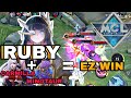 RUBY BEST TEAM COMBO | RUBY BEST BUILD 2023 | RUBY + CARMILLA + MINOTAUR = EZ WIN | MOBILE LEGENDS