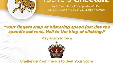 Click speed test with auto clicker