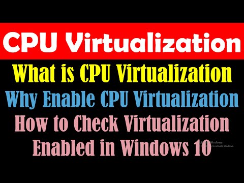 CPU Virtualization - VTx - Why Enable Virtualization in Bios - How to Check Virtualization Enabled hqdefault