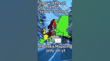 how difficult is math in your country #map #mapping #maps