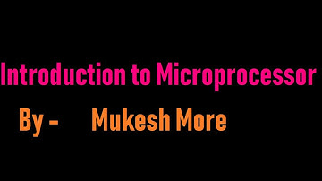 Introduction to Microprocessor in Digital Electronics