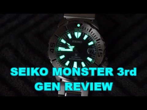 Seiko Monster 3rd Gen Review - Ref #SBDC025 - YouTube