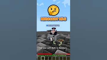 🧨Easy VS 🔥Hard Minecart Sitting Clutch😉! #minecraft