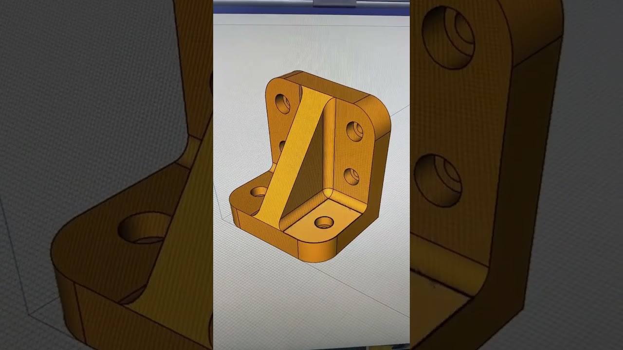 Heavy duty 3D printed bracket design