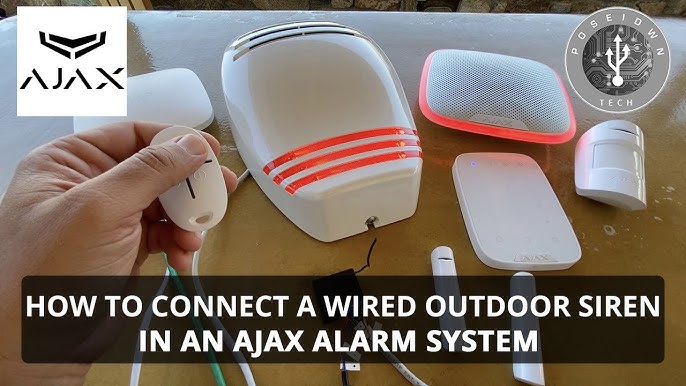 How to connect a Wired Outdoor Siren in an Ajax Alarm System