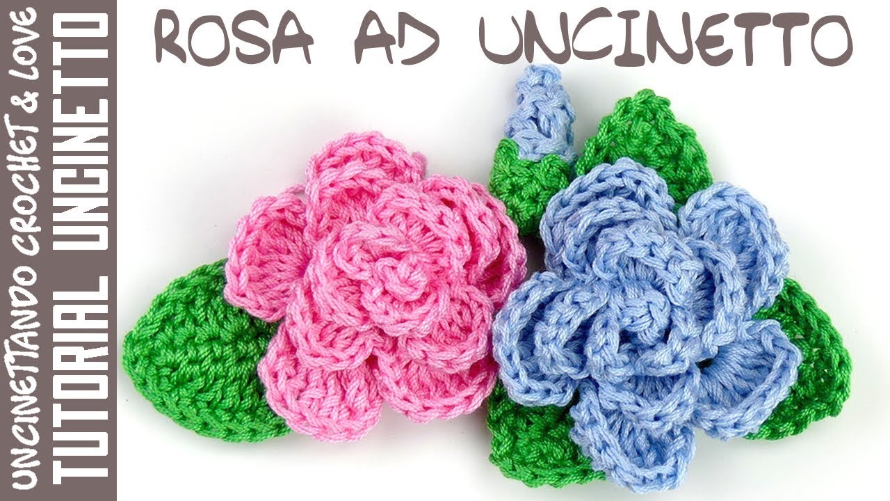 Tutorial Rosa ad Uncinetto (sub. eng. y esp.)