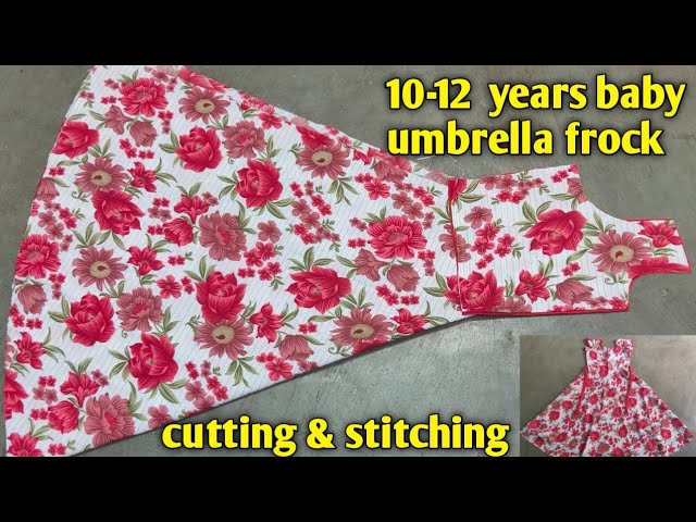 10 years baby frock cutting