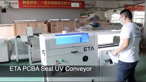 I.C.T PCBA Coating Conveyor With UV Inspection Light