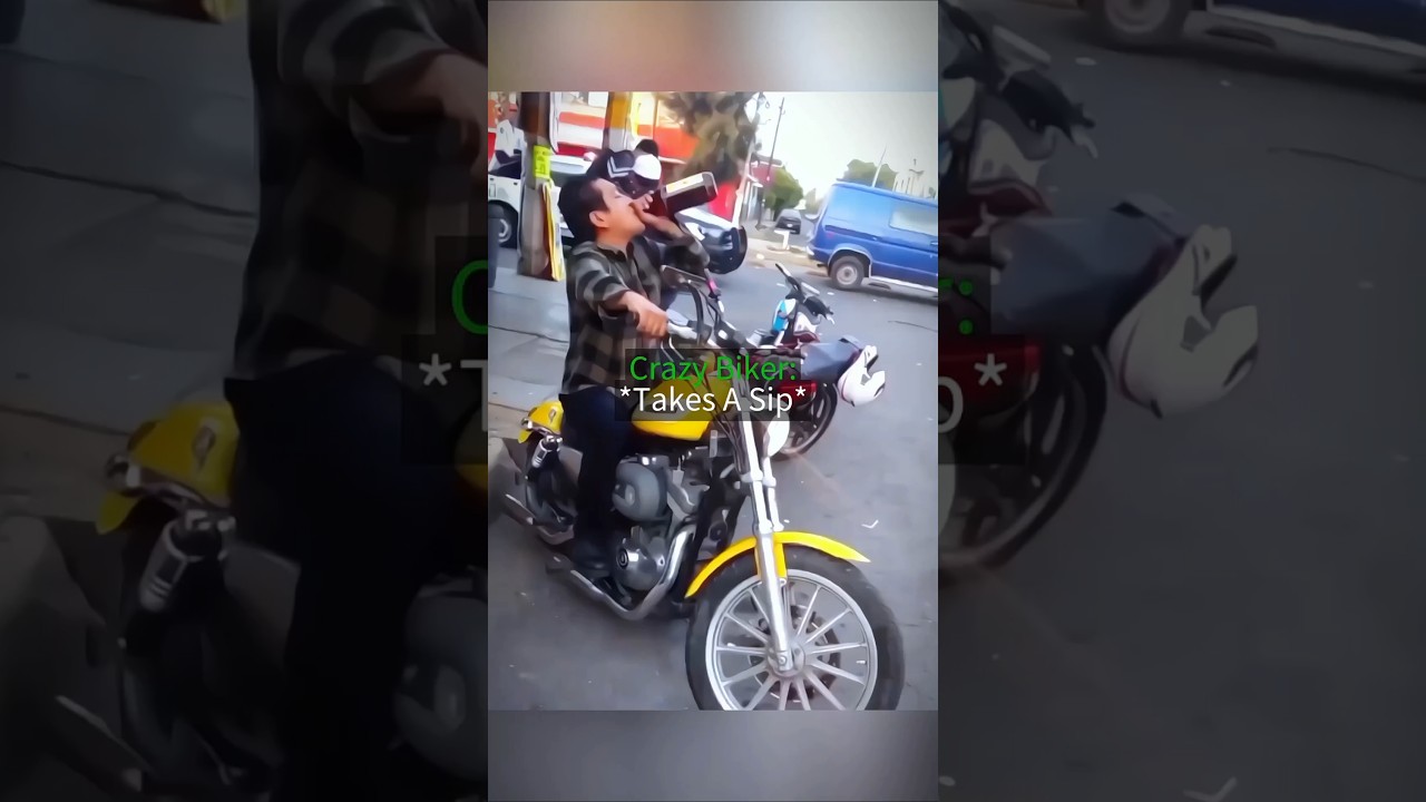 Biker Almost Got Caught With Alcohol 😱 Credit @bfmc4