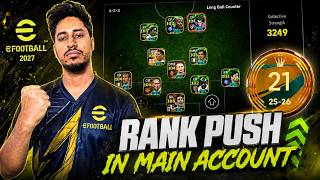 🚨New Tactics + Different Accounts Rankpush 🔥| eFootball 2027 Mobile