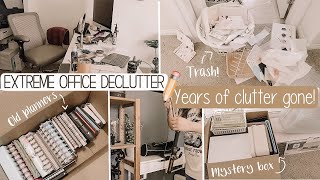 YEARS OF CLUTTER GONE! MASSIVE OFFICE DECLUTTER✏️