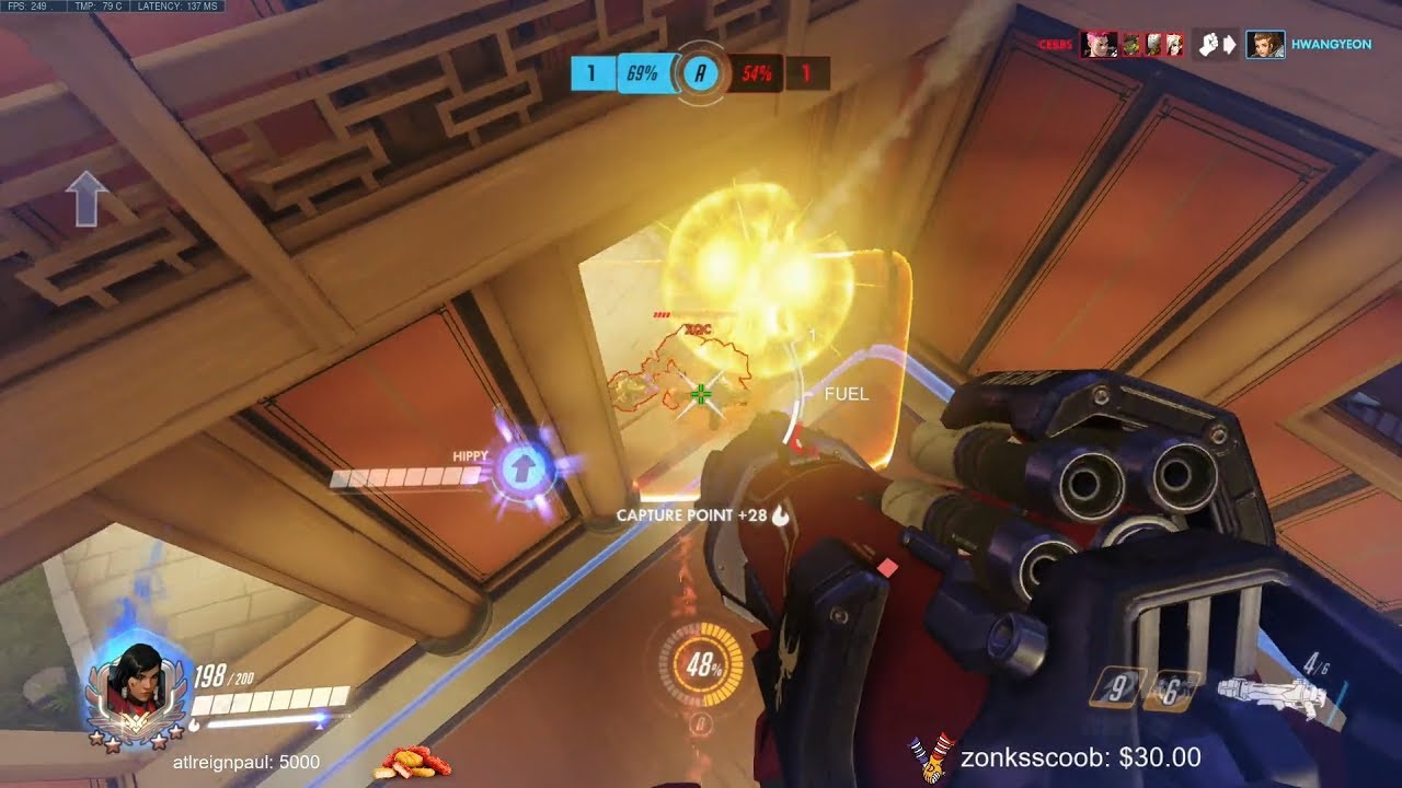 Overwatch xQc Gets Rekt So Hard By Dafran -Monster Pharah Gameplay-