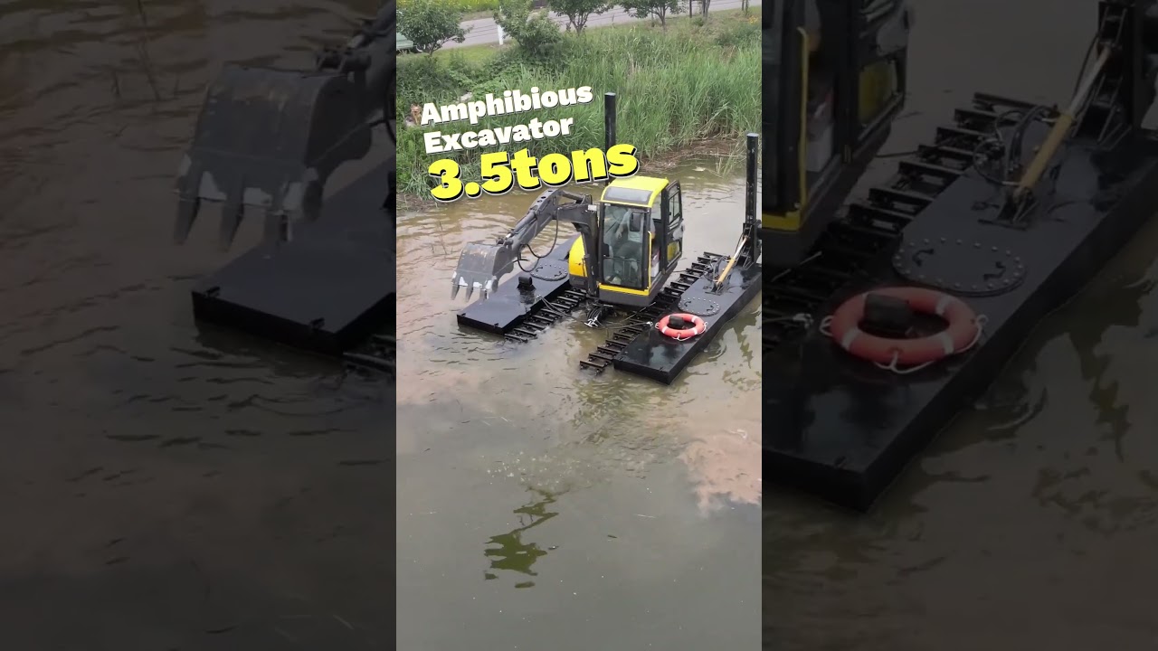 3.5 Ton Amphibious Excavator | Versatile & Efficient in Tight Spaces 