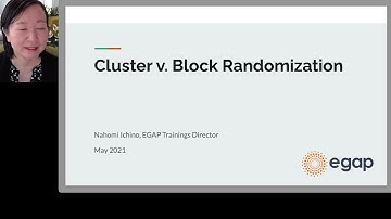 Conducting randomized impact evaluations: Introduction to cluster & block randomization