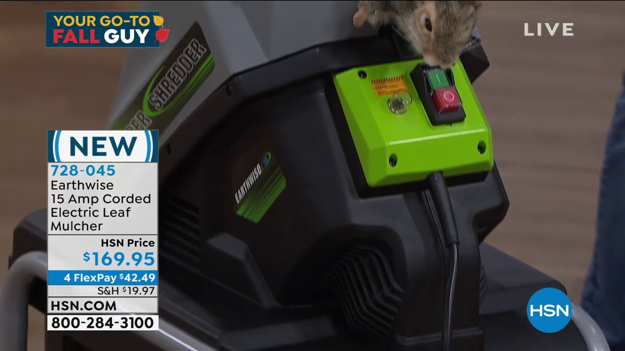 Earthwise 15 Amp Corded Electric Chipper and Shredder YouTube