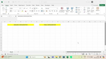 WHAT IS BASELINE CONFIGURATION AND FINAL CONFIGURATION