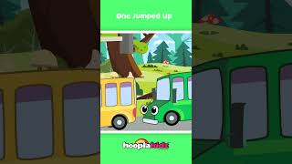 Five Colorful Buses Song - Vehicles For Kids #nurseryrhymes #kidssong #babysongs #shorts