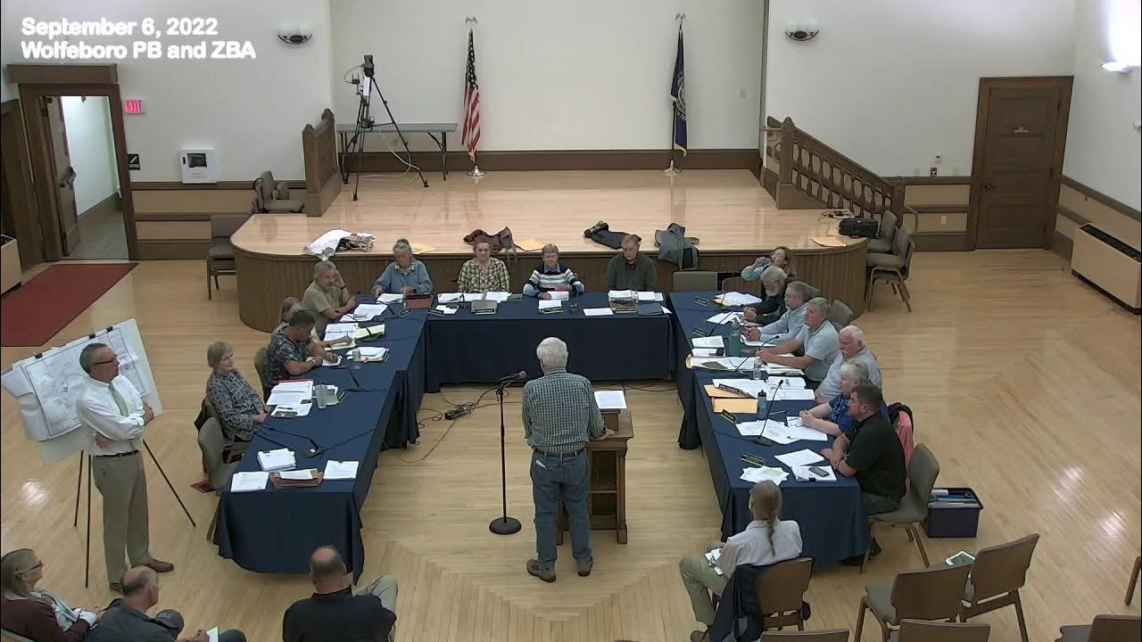 6 September 2022 Wolfeboro Joint Planning Board and Zoning Board of