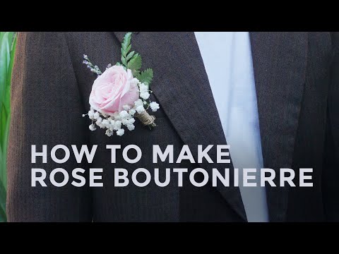 Bikin Corsage Sendiri di Rumah? Bisa!!! ! | How to Make Rose Boutonniere