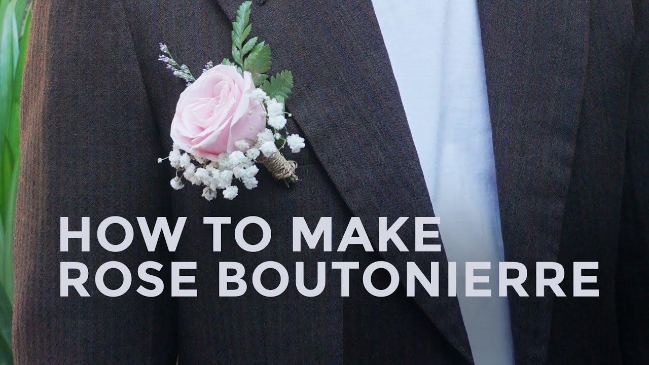 Bikin Corsage Sendiri di Rumah? Bisa!!! ! | How to Make Rose Boutonniere