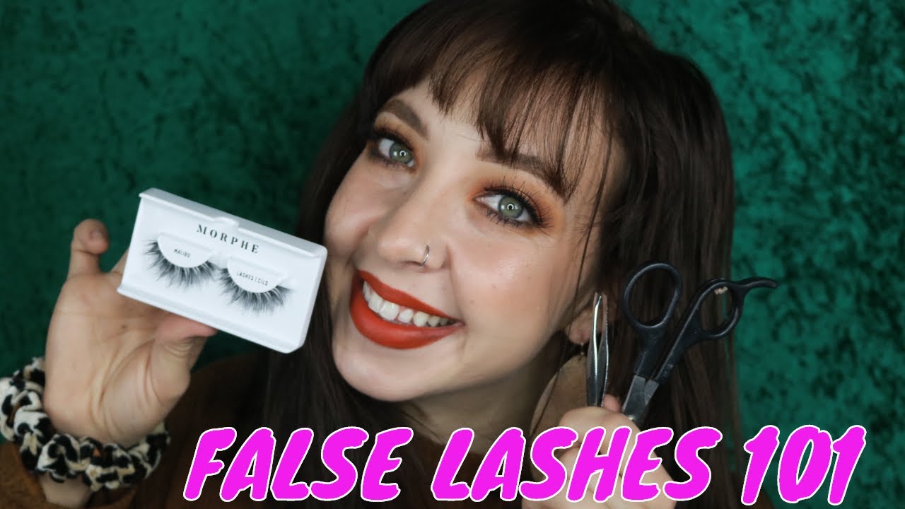 Beginner's Guide: How to Apply False Lashes for the First Time ;) - YouTube