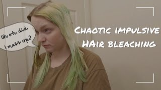 Bleaching my hair... Again | impulsive hair Bleaching. | why?!