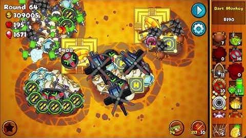 Bloons Monkey City [android] - Contested Territory Volcano Terrain round 71
