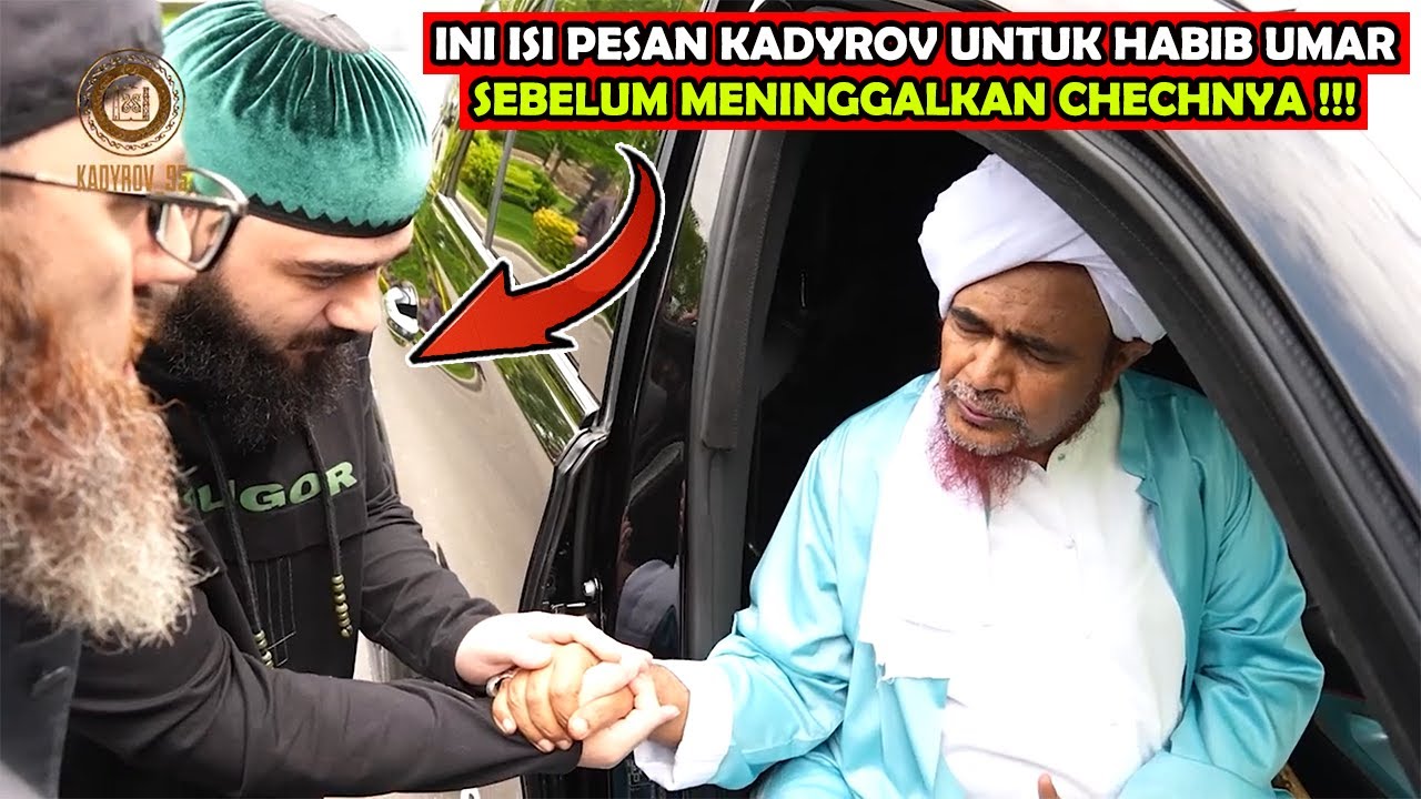 SEDIH !!! INI MOMEN PERPISAHAN HABIB UMAR DENGAN KADYROV DIBANDARA CHECHNYA !!!