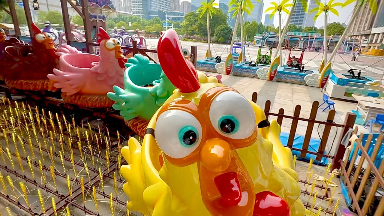 Chicken Coop 『小鸡快跑』 on-ride POV (乗車映像) / Hefei Sunac Mall (中国)