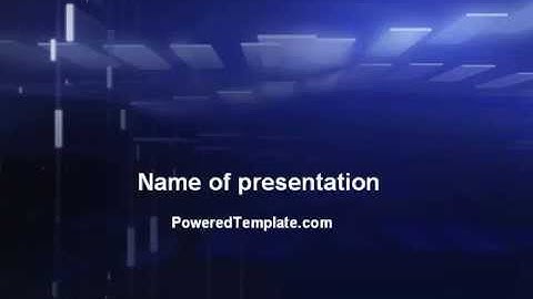 Abstract Blue Space PowerPoint Template by PoweredTemplate.com