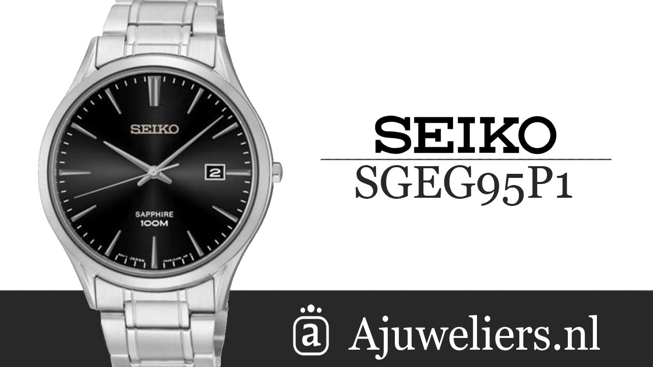 Seiko SGEG95P1 Herenhorloge ** Video  - YouTube