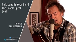 Bruce Springsteen | This Land Is Your Land - The People Speak - 2009 chords