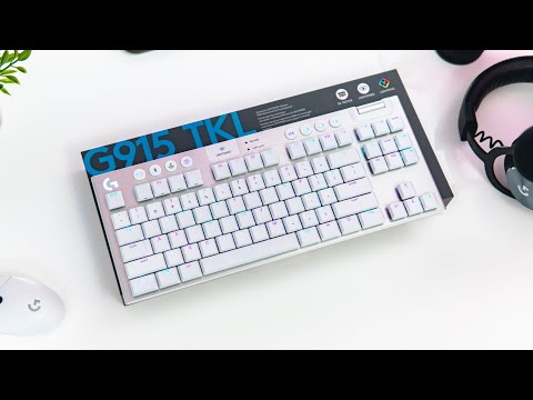 WHITE Logitech G915 TKL Unboxing & Review - YouTube