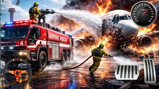 🔥 Ultimate Fire Rescue Mission – Airplane Crash Emergency! 🚒✈️ screenshot 2