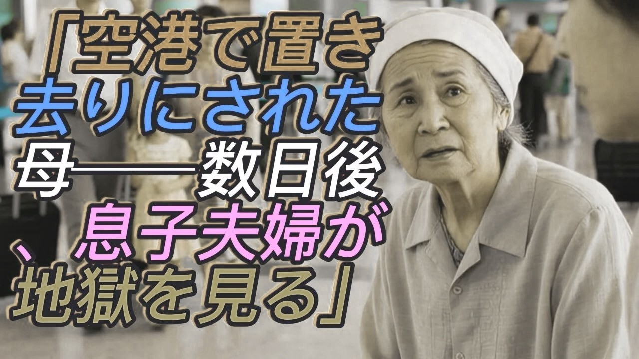 「空港に一人置き去り──母を捨てた息子夫婦に訪れた地獄」