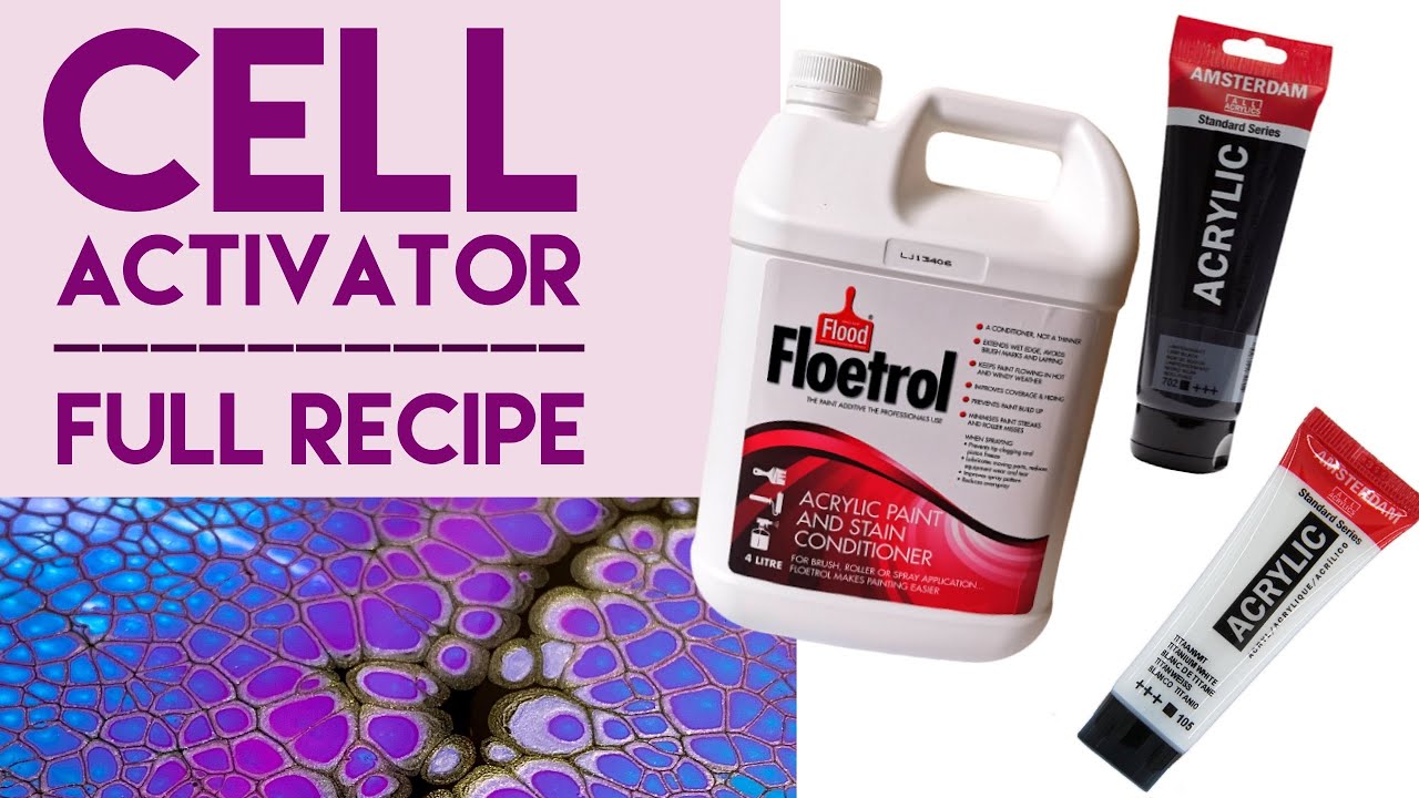 65. Shelee Art - Cell Activator Recipe - Aussie Floetrol - Blooms - Acrylic  Pouring 