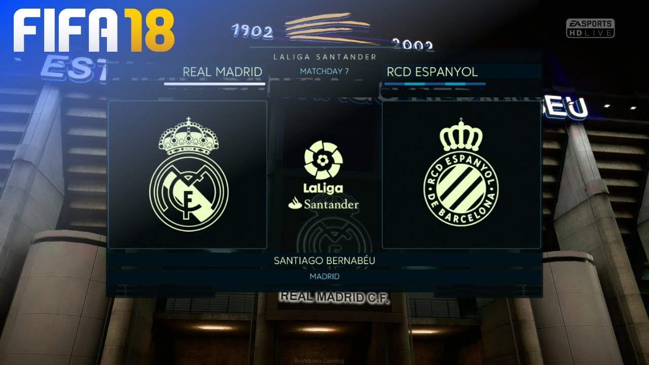 18 - Madrid vs. RCD Espanyol Santiago Bernabéu - YouTube