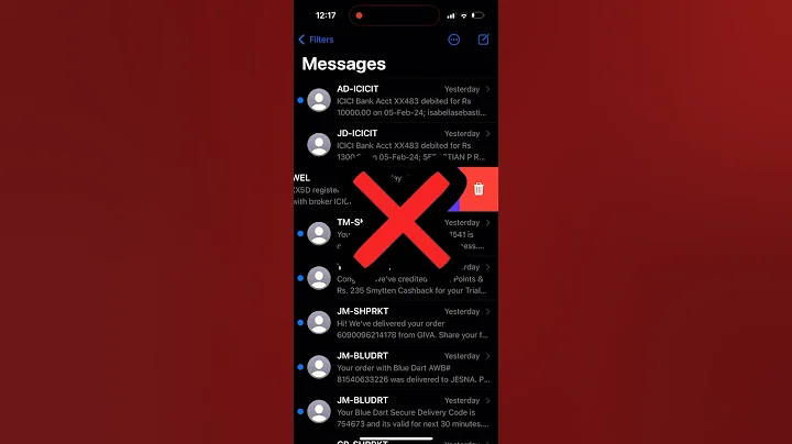 Select and delete messages in iPhone with this simple gesture hack #iphone #hack #delete #message