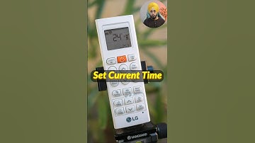LG AC Remote Control Guide ❄ How to set Current Time ❄ #shorts #remotecontrol #airconditioner