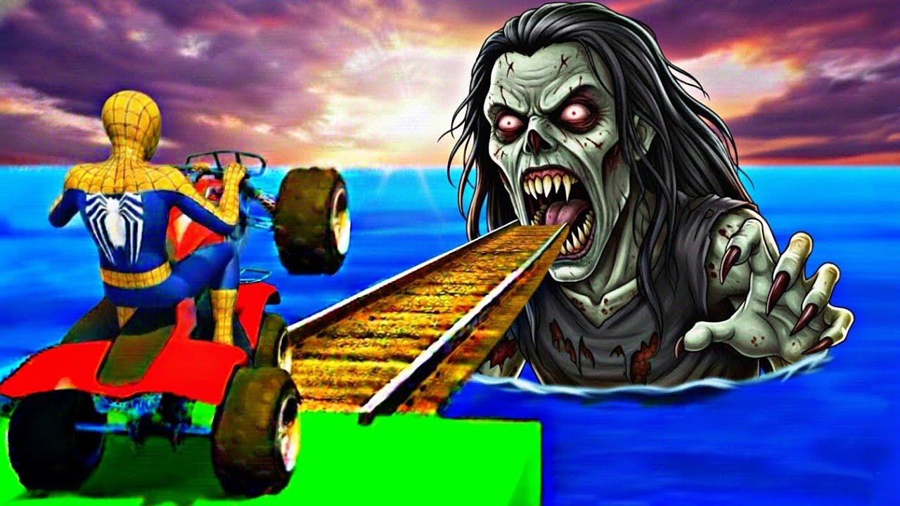 Spider-Man Crazy Bike Ragdolls | Impossible Stunt GTA 5