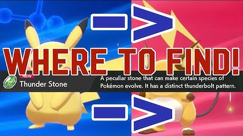 THUNDER STONE ITEM LOCATION!!! (Pokemon Sword and Shield)
