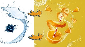 HOW TO REMOVE BACKGROUND AND CREATE A WATER SPLASH EFFECT IN PHOTOSHOP (1MINUTE)
