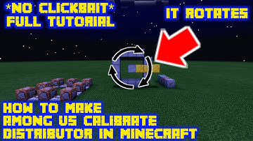 how to make among us calibrate distributor in minecraft