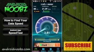 How to See Your Data Speeds on Android with SpeedTest - Android Noobz screenshot 4